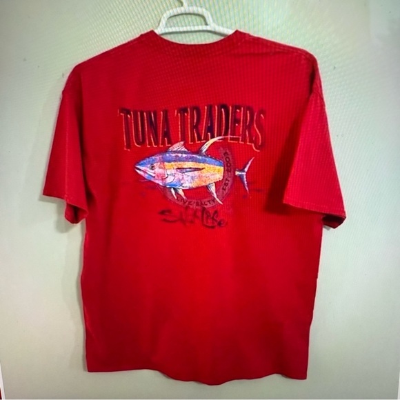 Salt Life Bold Red Tee with Pocket - Picture 4 of 5